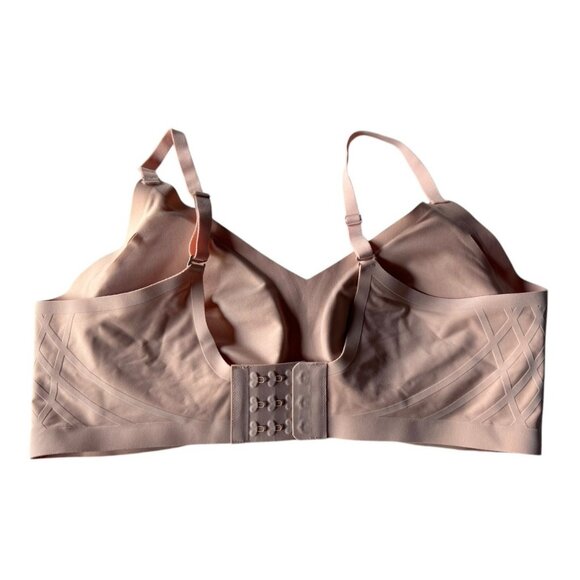 HONEYLOVE Silhouette Wireless Bra Woman's Sz L in Blush Pink Style #LWBR0201 - Picture 2 of 8